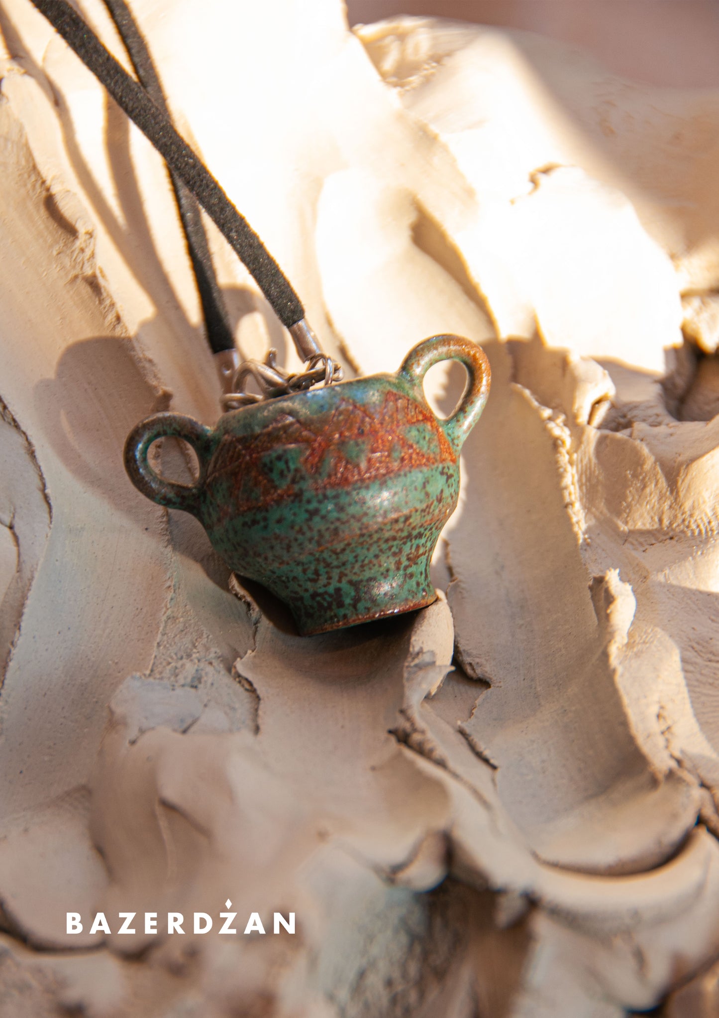 Handmade Ceramic Necklace Butmir One