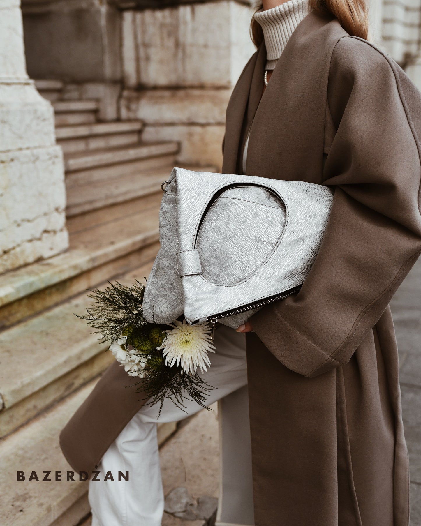 Leather Baklava Bag by Bazerdzan Wear - Bazerdzan