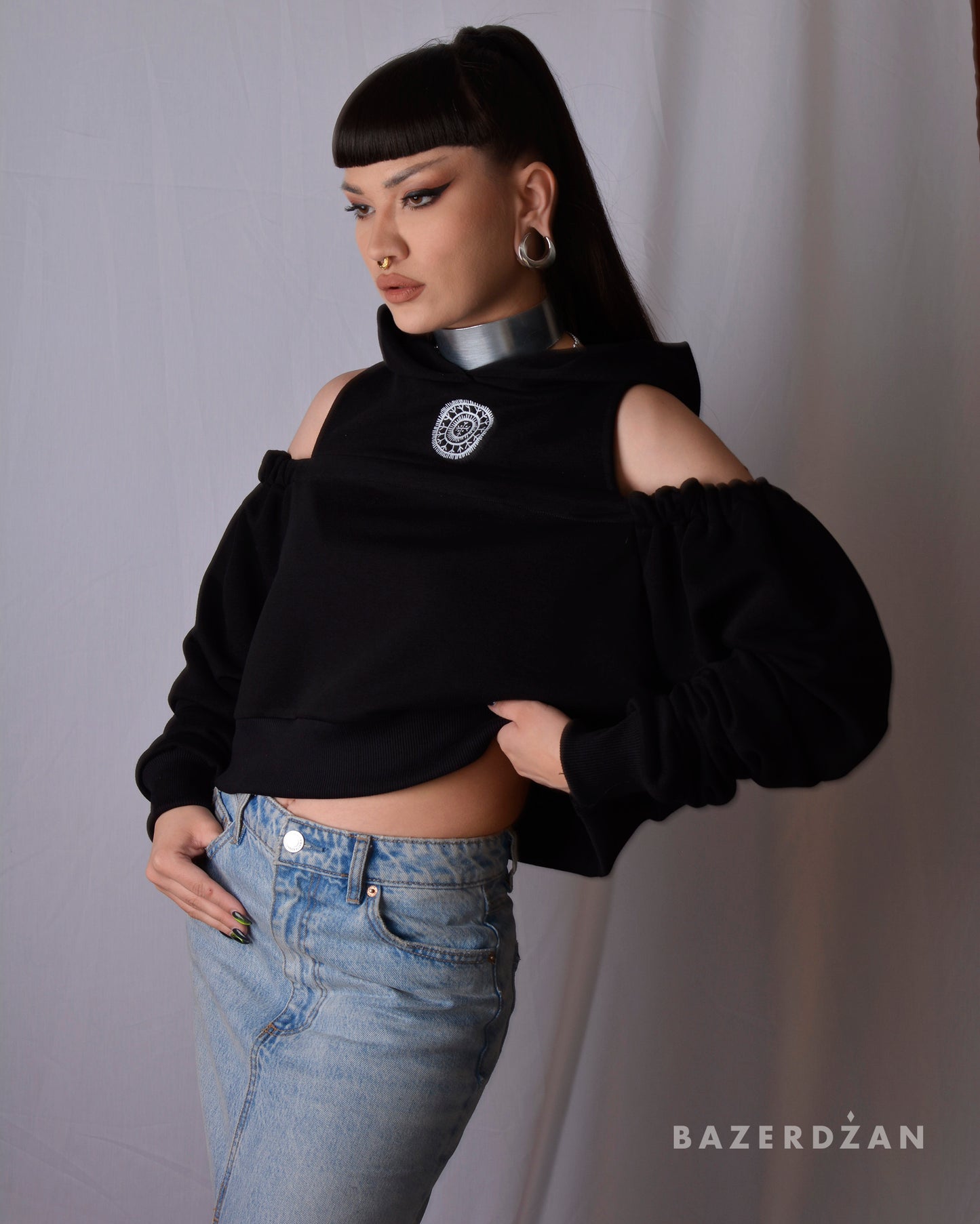 Hoodie With Traditional Bosnian Tattoos by Ina Čano x Bazerdzan