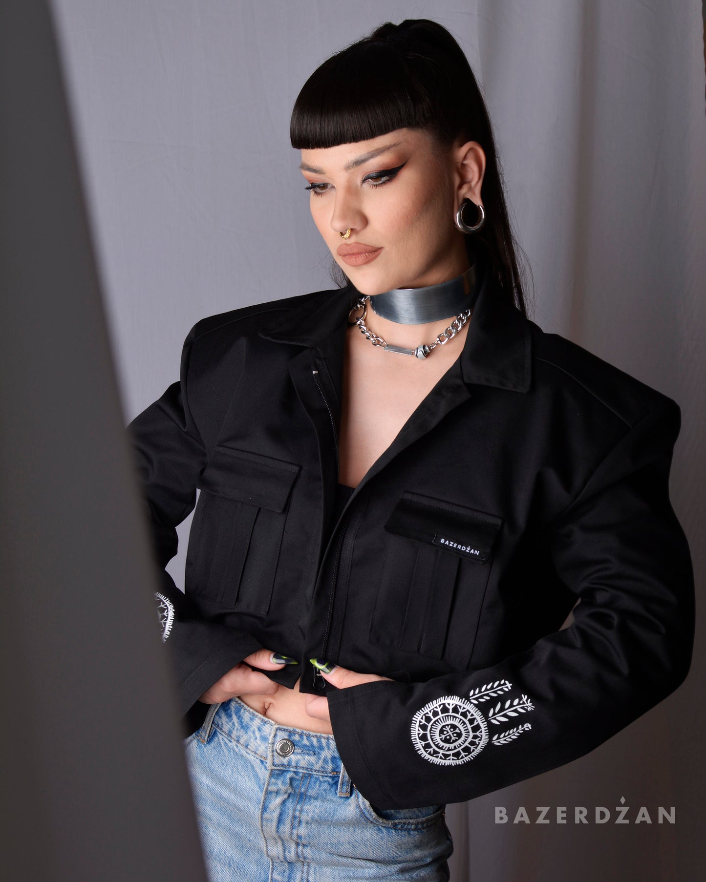 Jacket With Traditional Bosnian Tattoos by Bazerdzan x Ina Čano