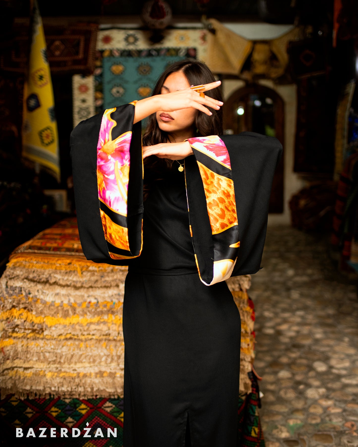 Black Flora Dress