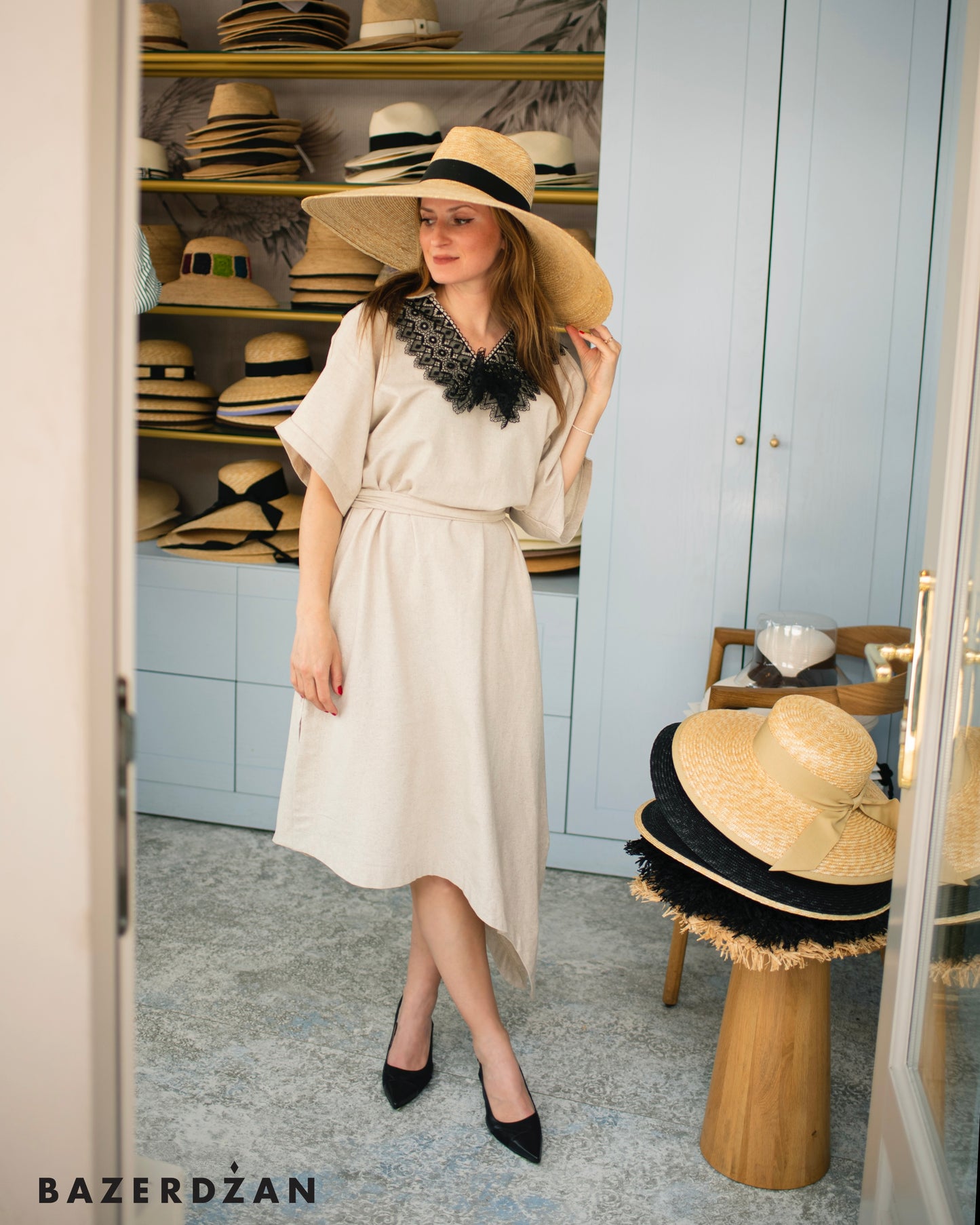 Asymmetric Chic Dress with Lace