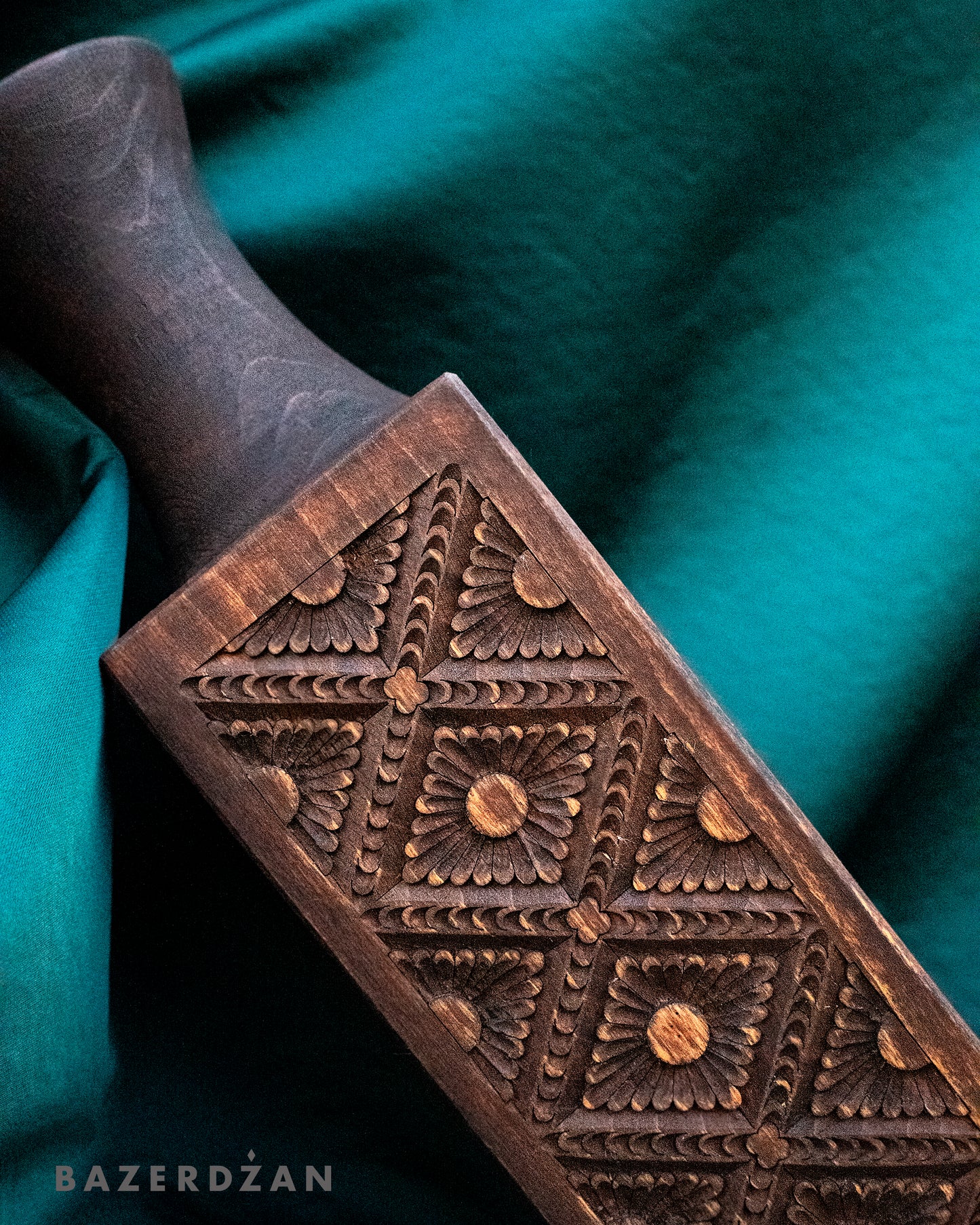 Hand Carved Wooden Vase Zova by Civilisation