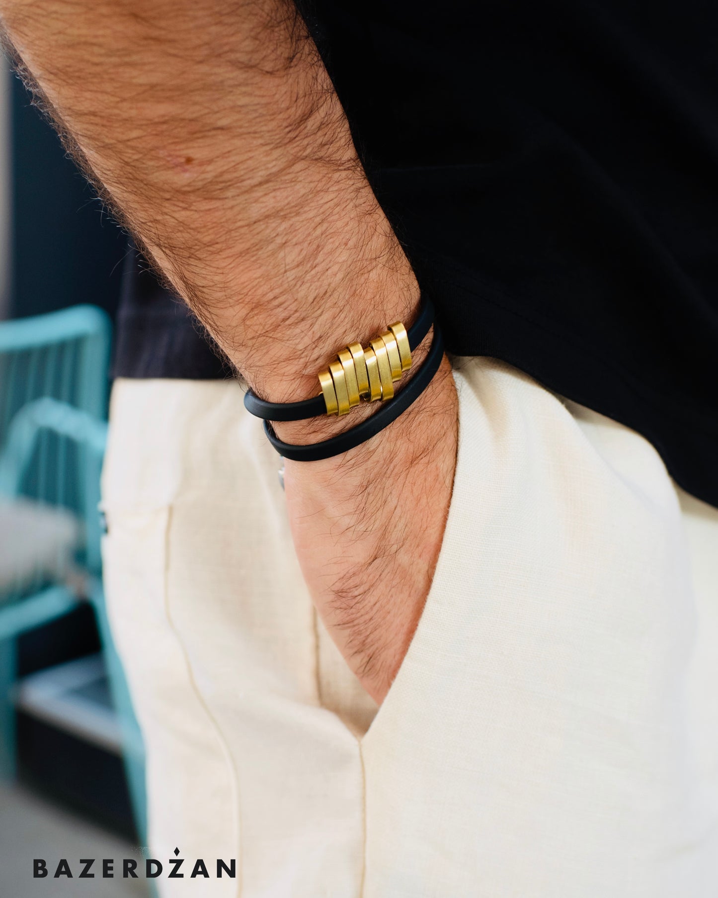 VIA CAOUTCHOUC MEN'S BRACELET-by Werkstatt - Bazerdzan