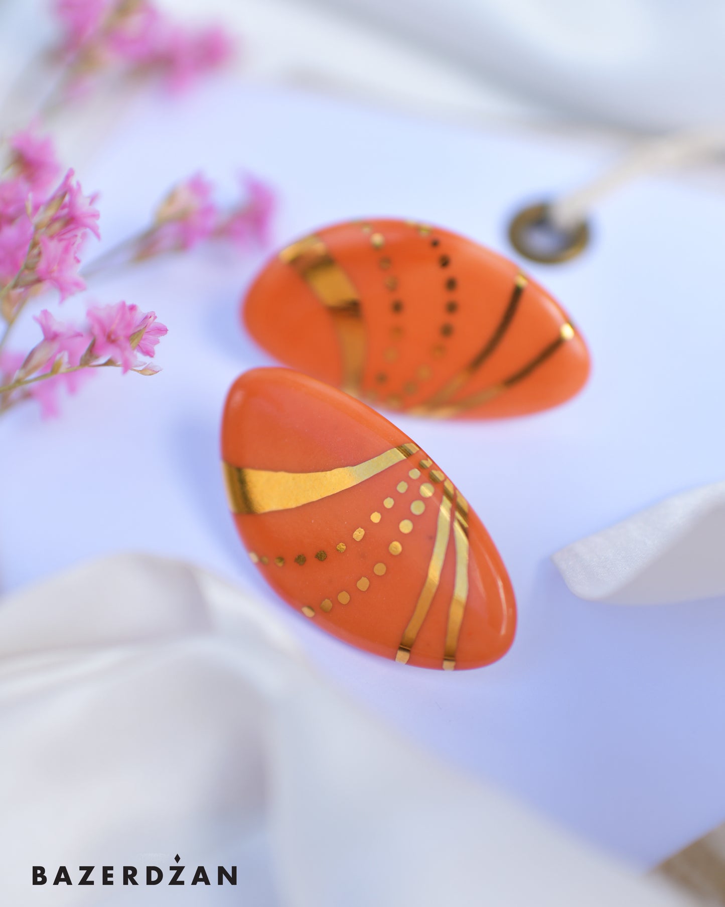 Transient Treasures porcelain earrings by Studio Tekne