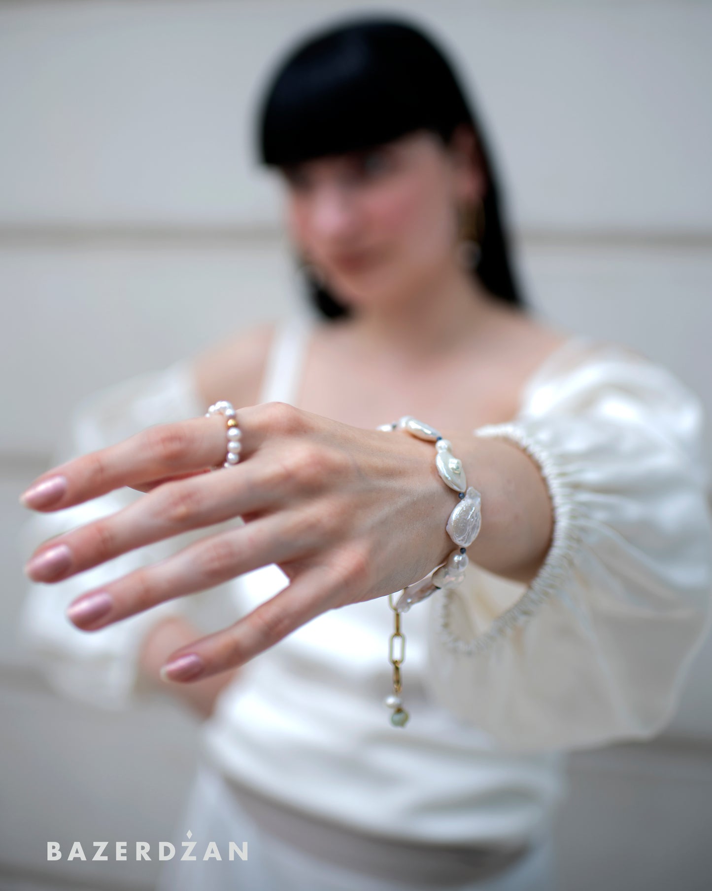 Keshi Pearl Bracelet by Nayda Jewelry