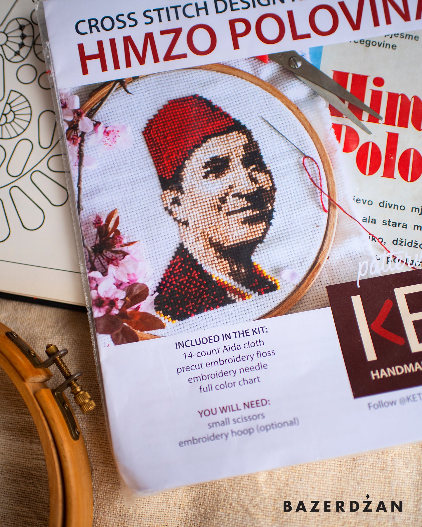 Keti Cross Stitch Design Kit - Himzo Polovina, by Keti Handmade