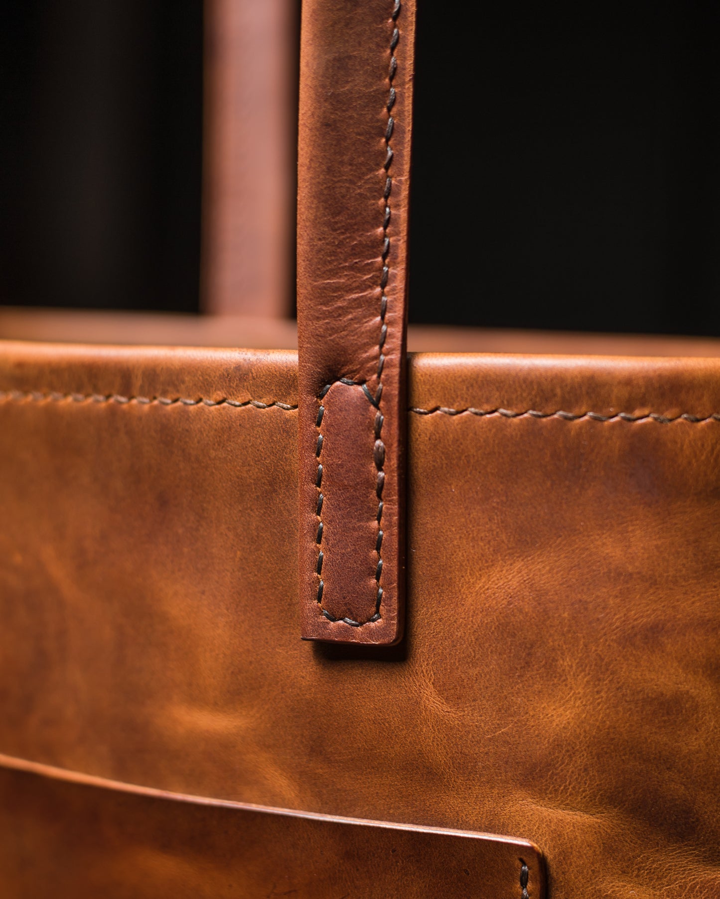 Unisex Leather Tote Bag by Grubble