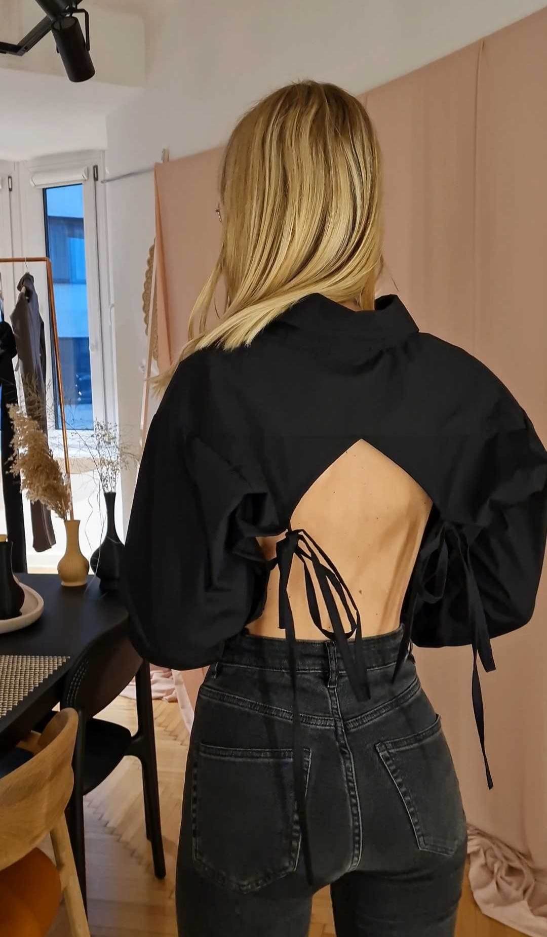 Open Back Blouse
