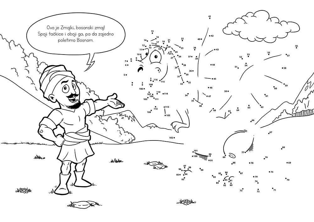 "Hus i Zmajki" Coloring Book - Bazerdzan