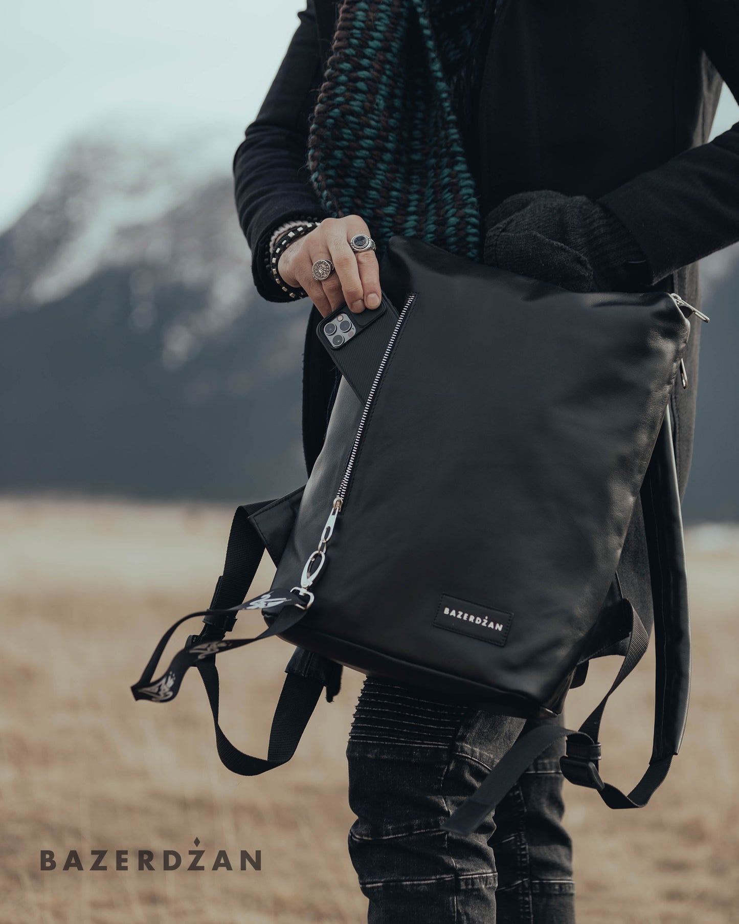 Leather Backpack One For Men