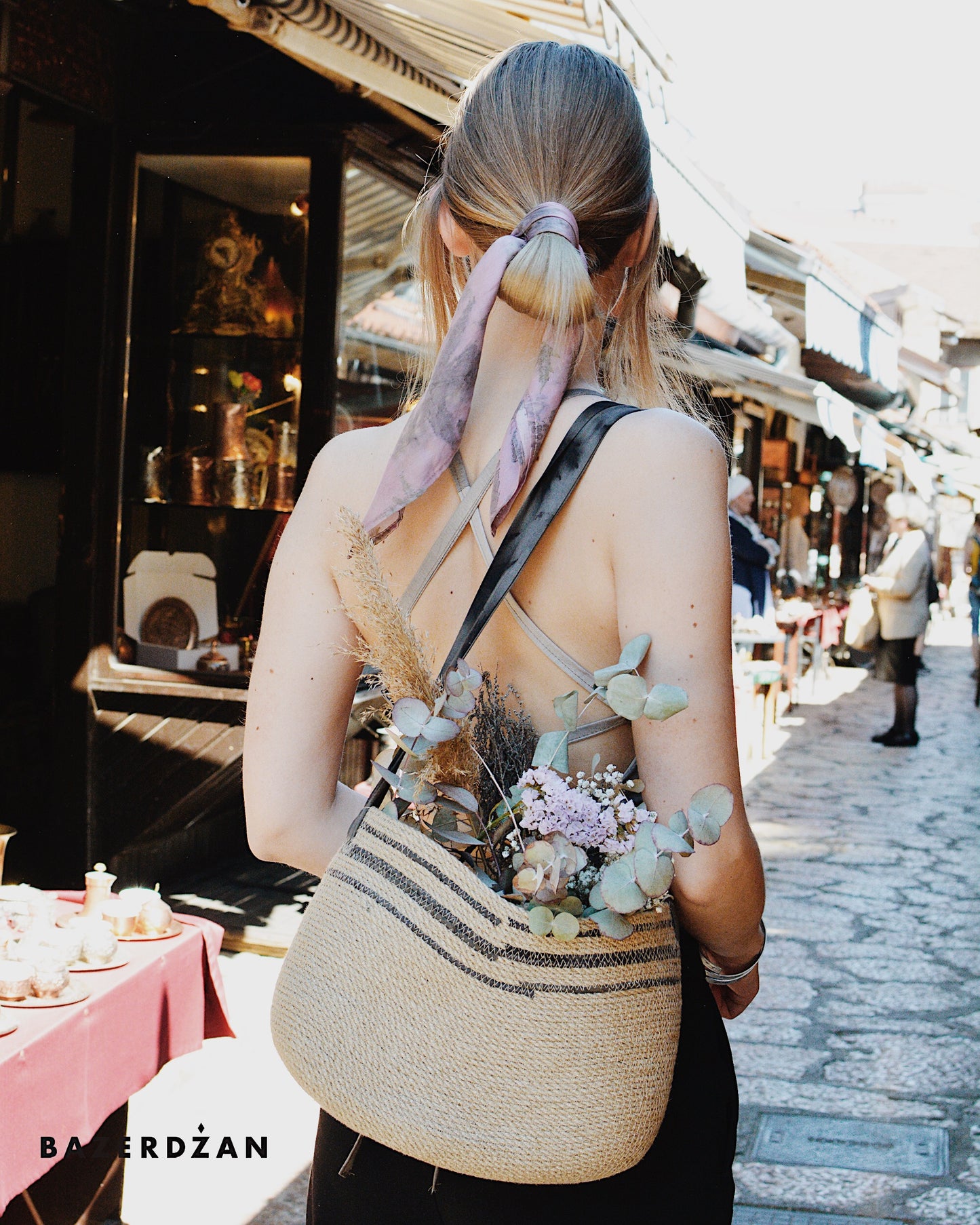 Naturally Dyed Silk Scarf by Keti Handmade - Bazerdzan