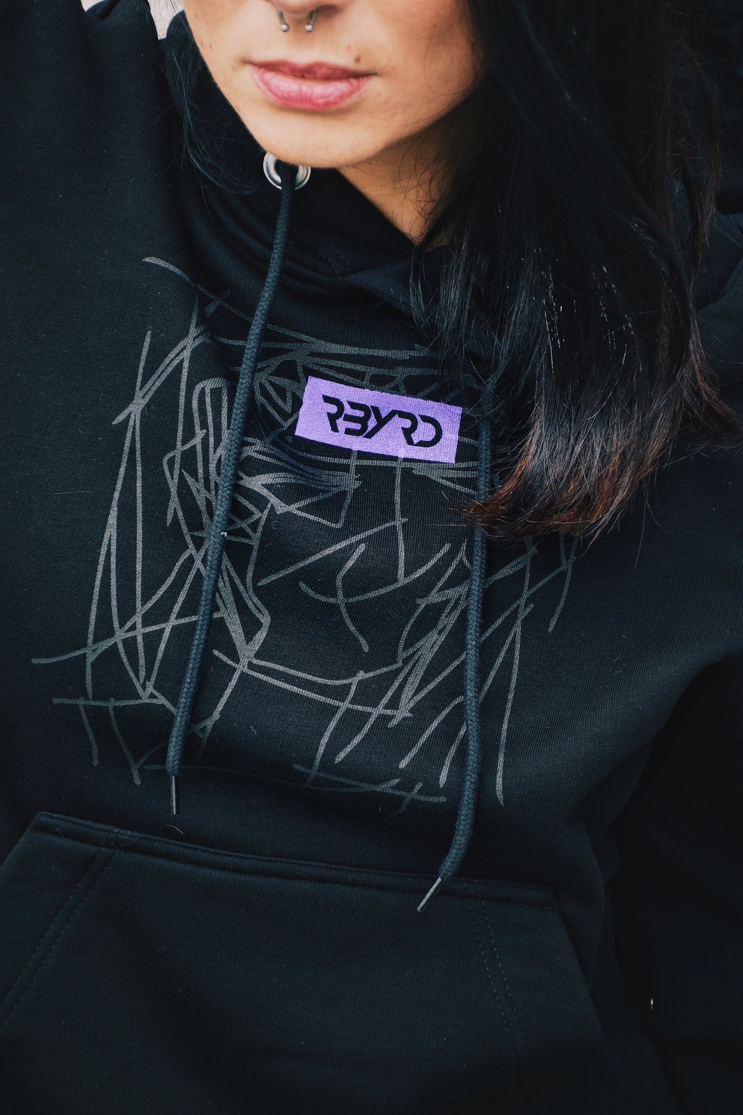 Hoodie/dress with removable sleeves by Ruby Red - Bazerdzan