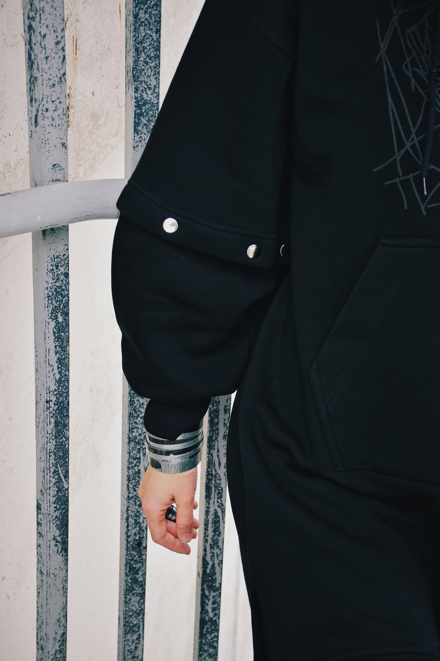Hoodie/dress with removable sleeves by Ruby Red - Bazerdzan