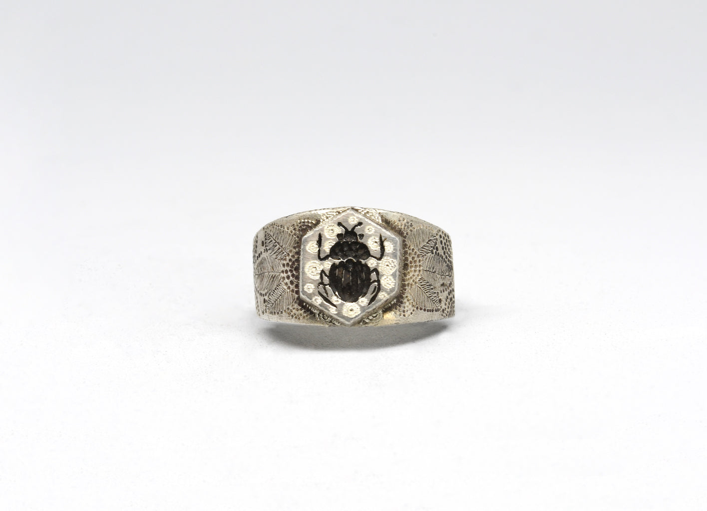 Scarab Silver Ring by Elird