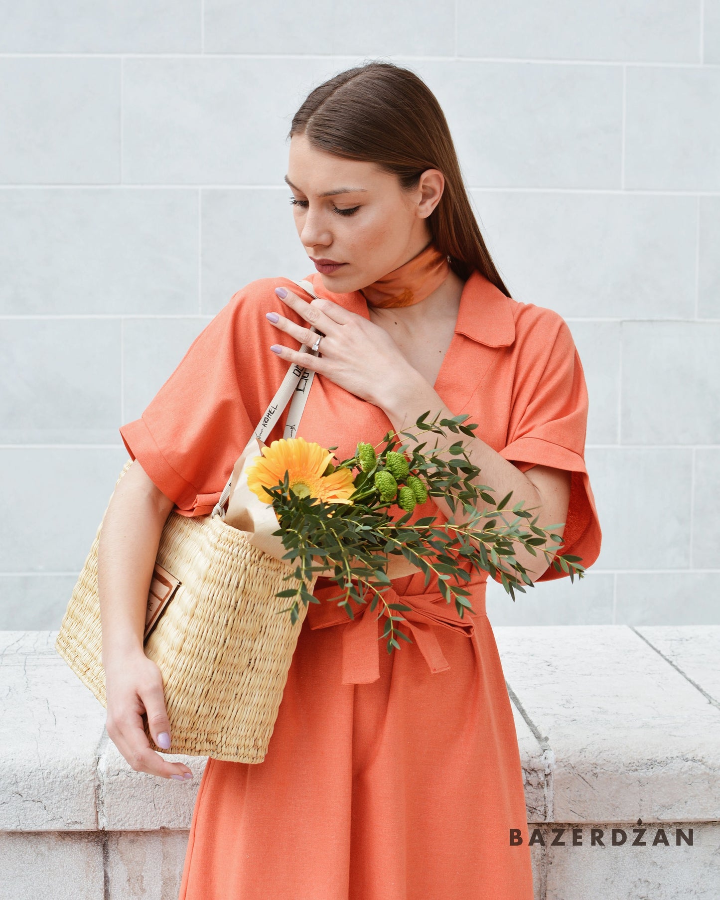 Asymmetric Chic Dress - Coral