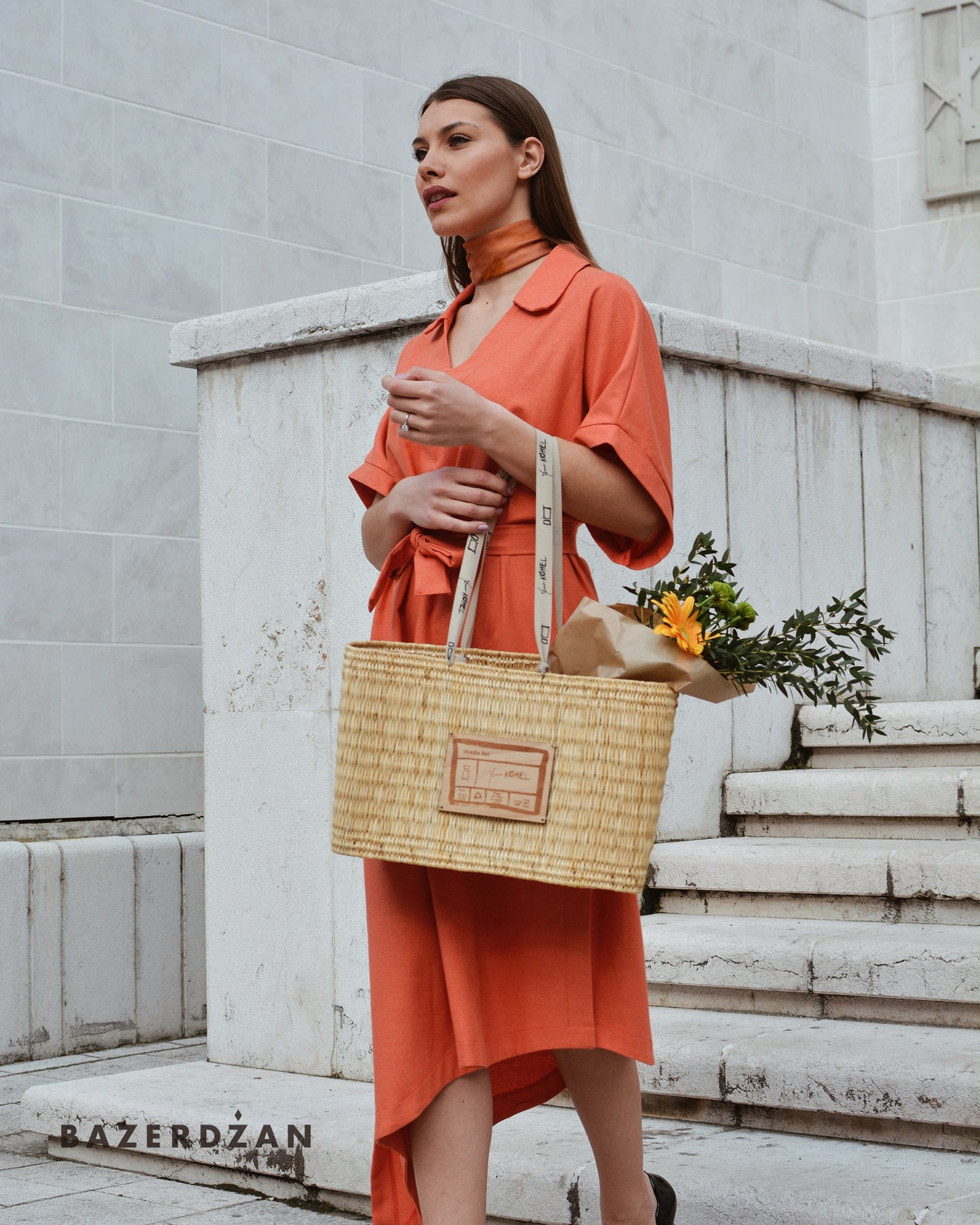 Asymmetric Chic Dress - Coral