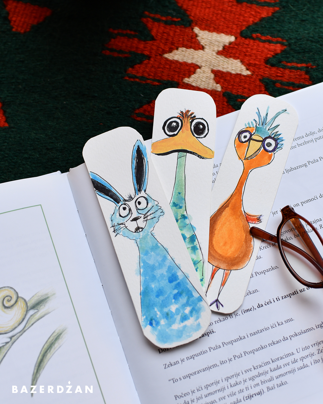 Hand-painted bookmarks for children - Bazerdzan