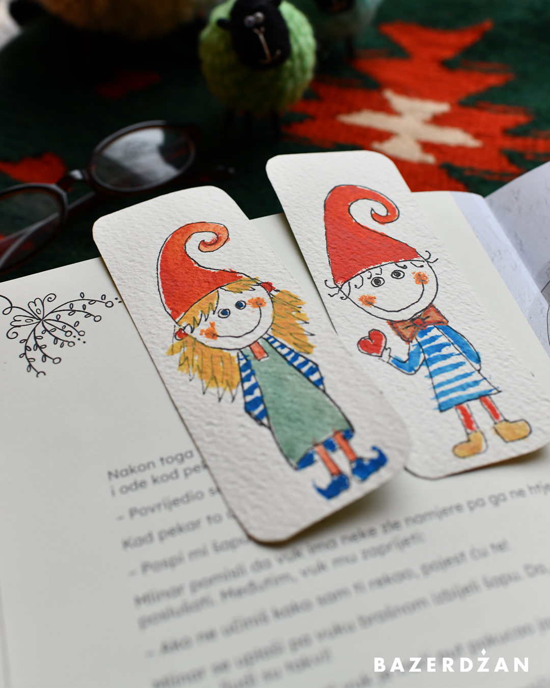 Hand-painted bookmarks for children - Bazerdzan