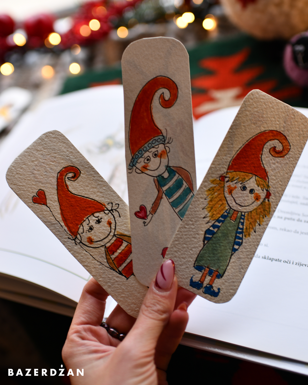 Hand-painted bookmarks for children - Bazerdzan
