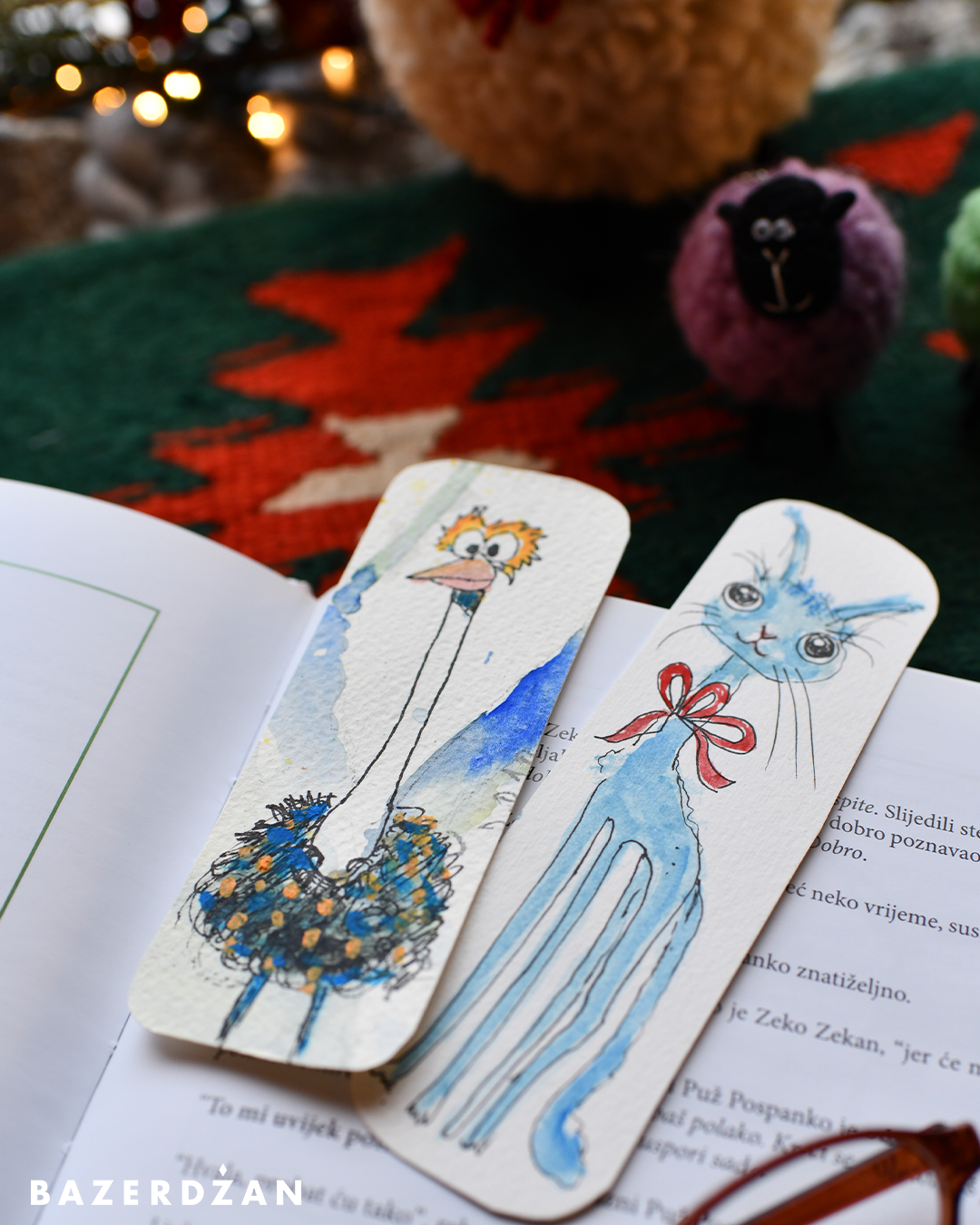Hand-painted bookmarks for children - Bazerdzan