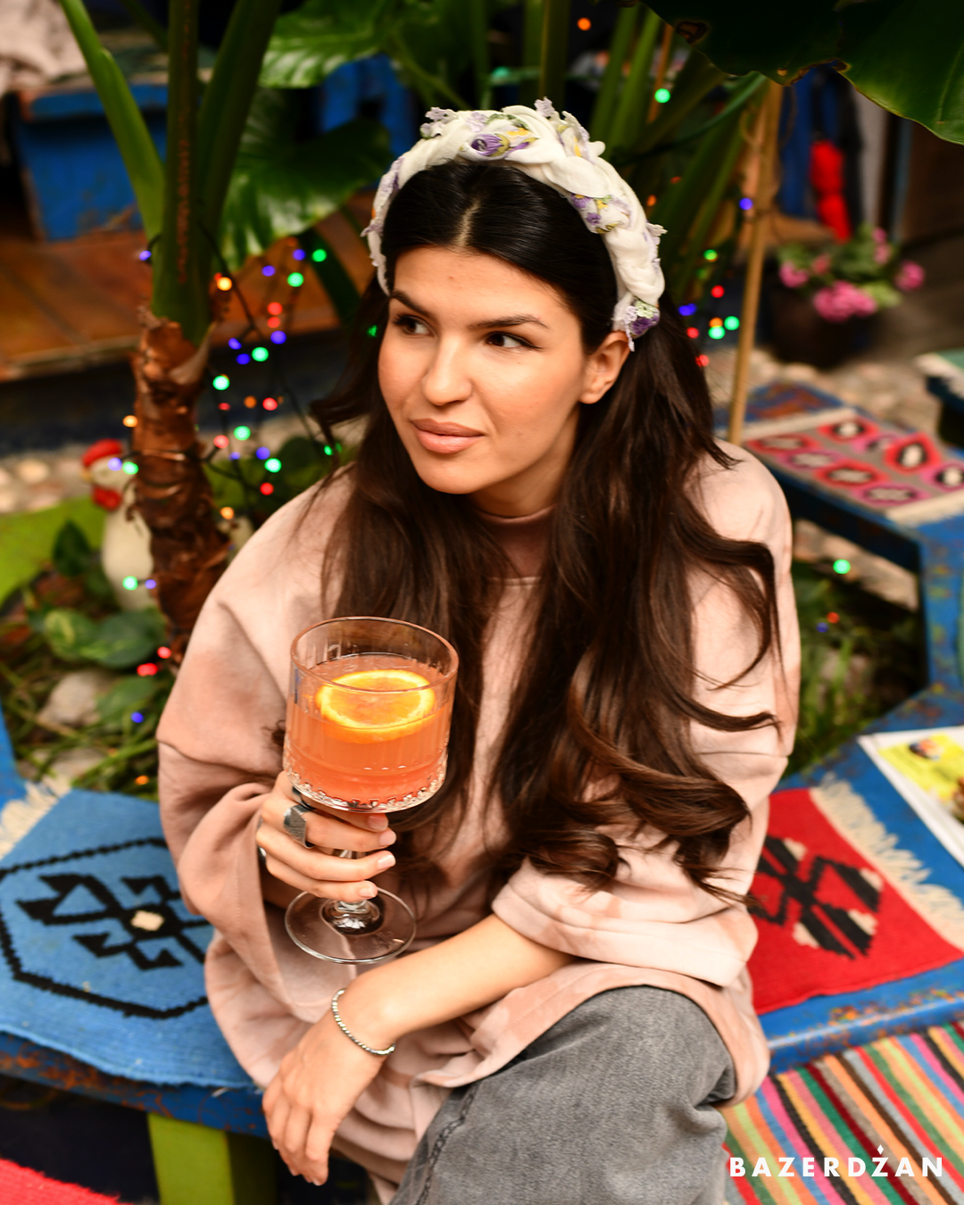 Rahat dress in pink - Bazerdzan