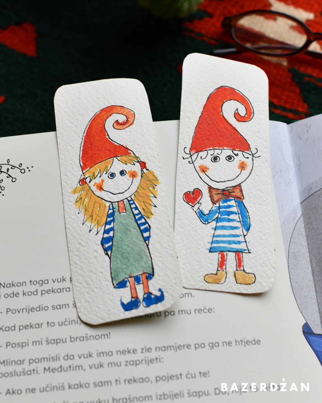 Hand-painted bookmarks for children - Bazerdzan