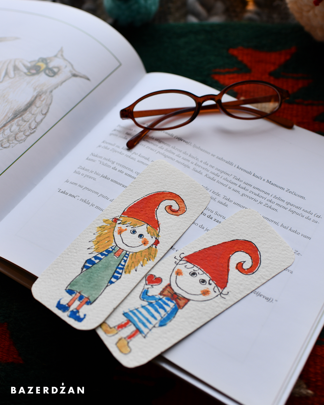 Hand-painted bookmarks for children - Bazerdzan