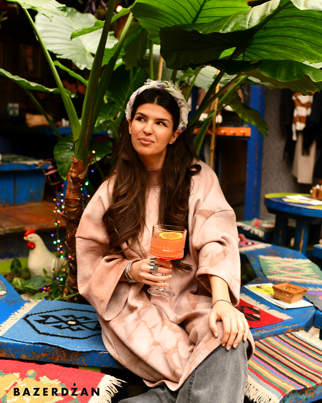 Rahat dress in pink - Bazerdzan