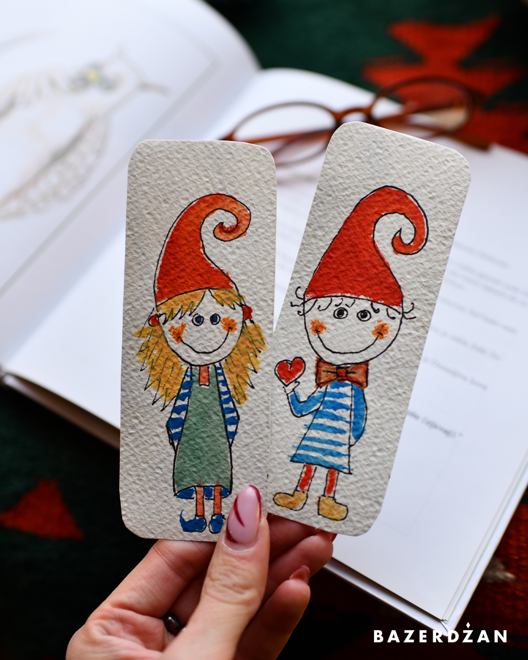 Hand-painted bookmarks for children - Bazerdzan