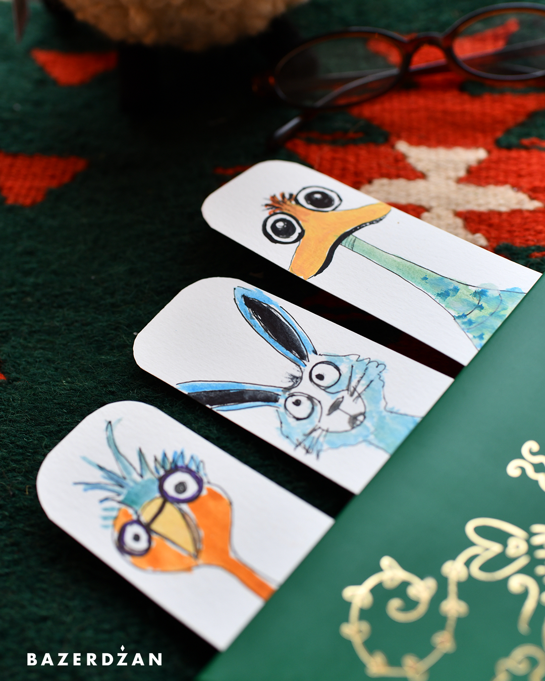 Hand-painted bookmarks for children - Bazerdzan