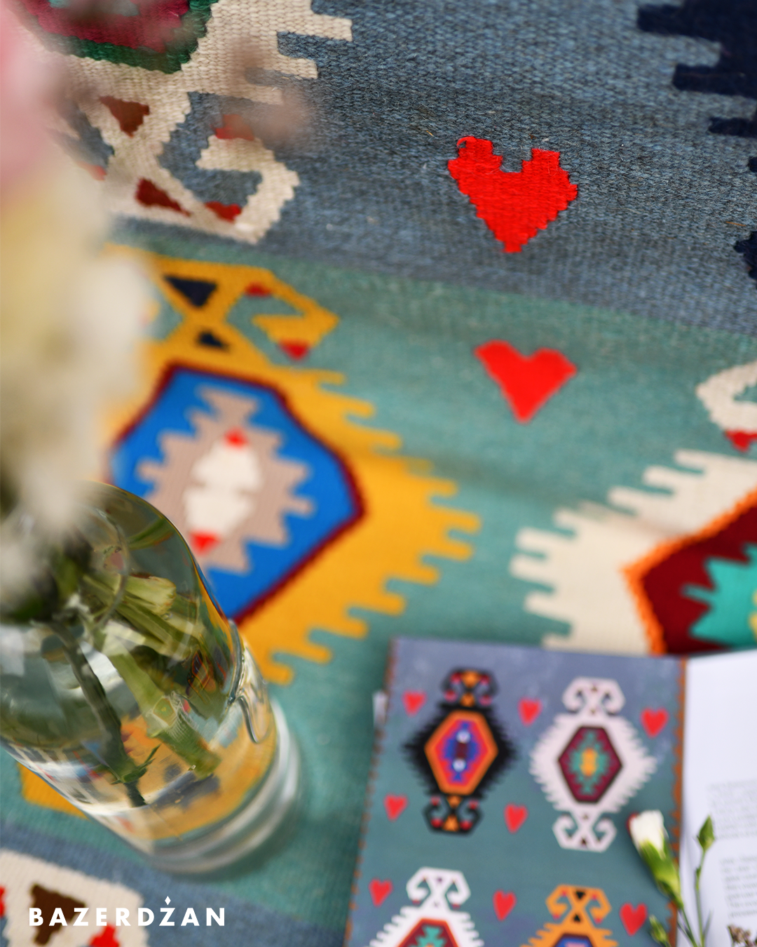 Notebook inspired by Bosnian kilim