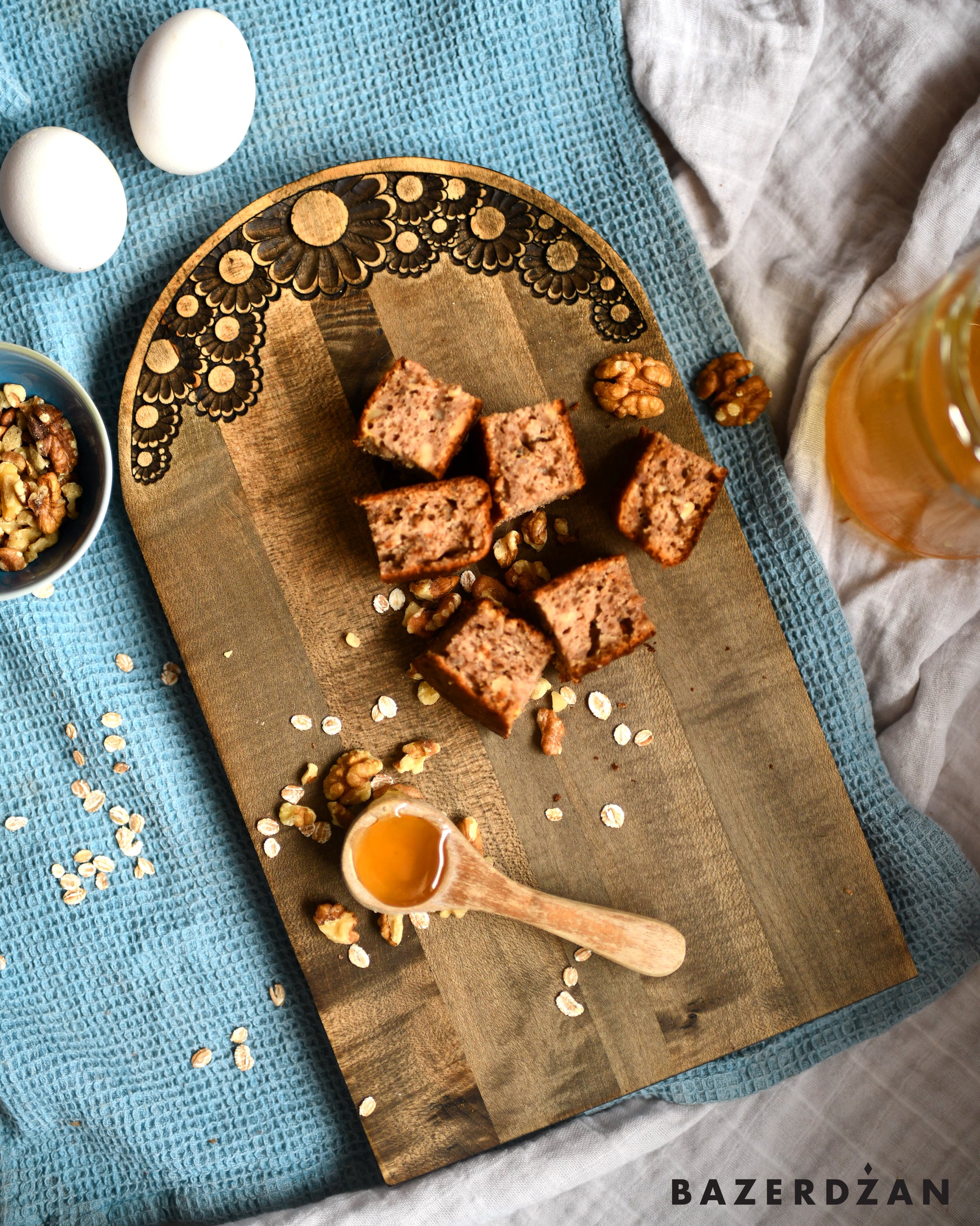 Hand Carved Wooden Board Behar by Civilisation - Bazerdzan