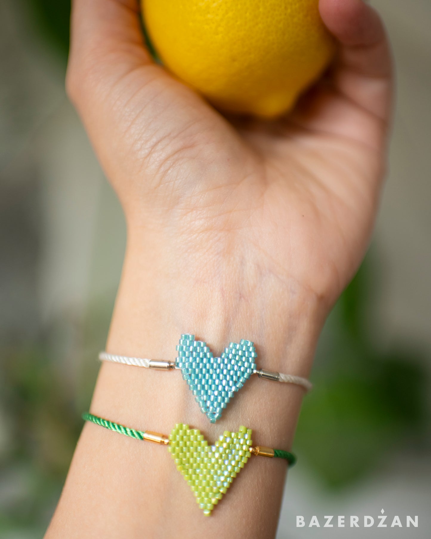 Miyuki Beads Heart Bracelet - Bazerdzan