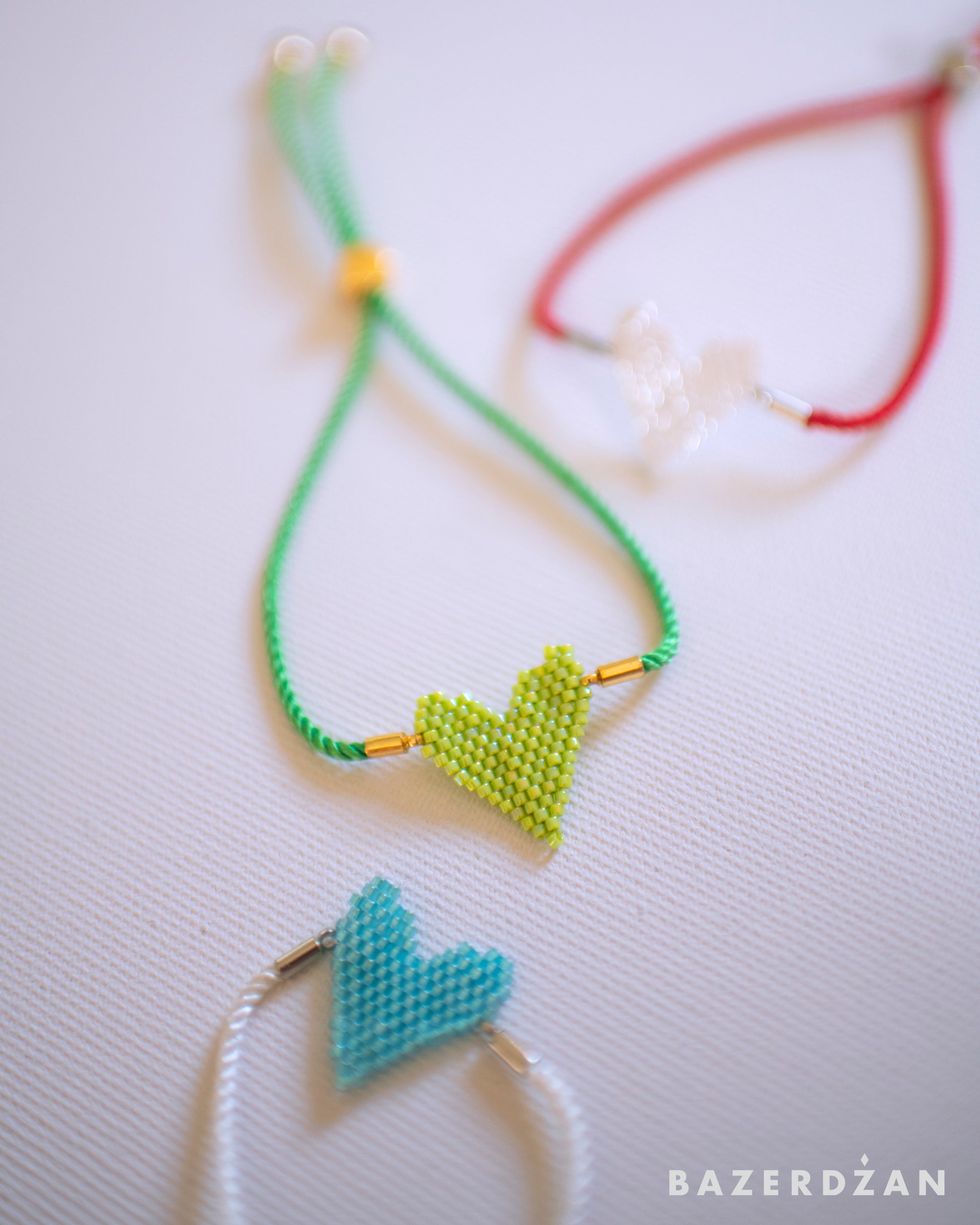 Miyuki Beads Heart Bracelet - Bazerdzan