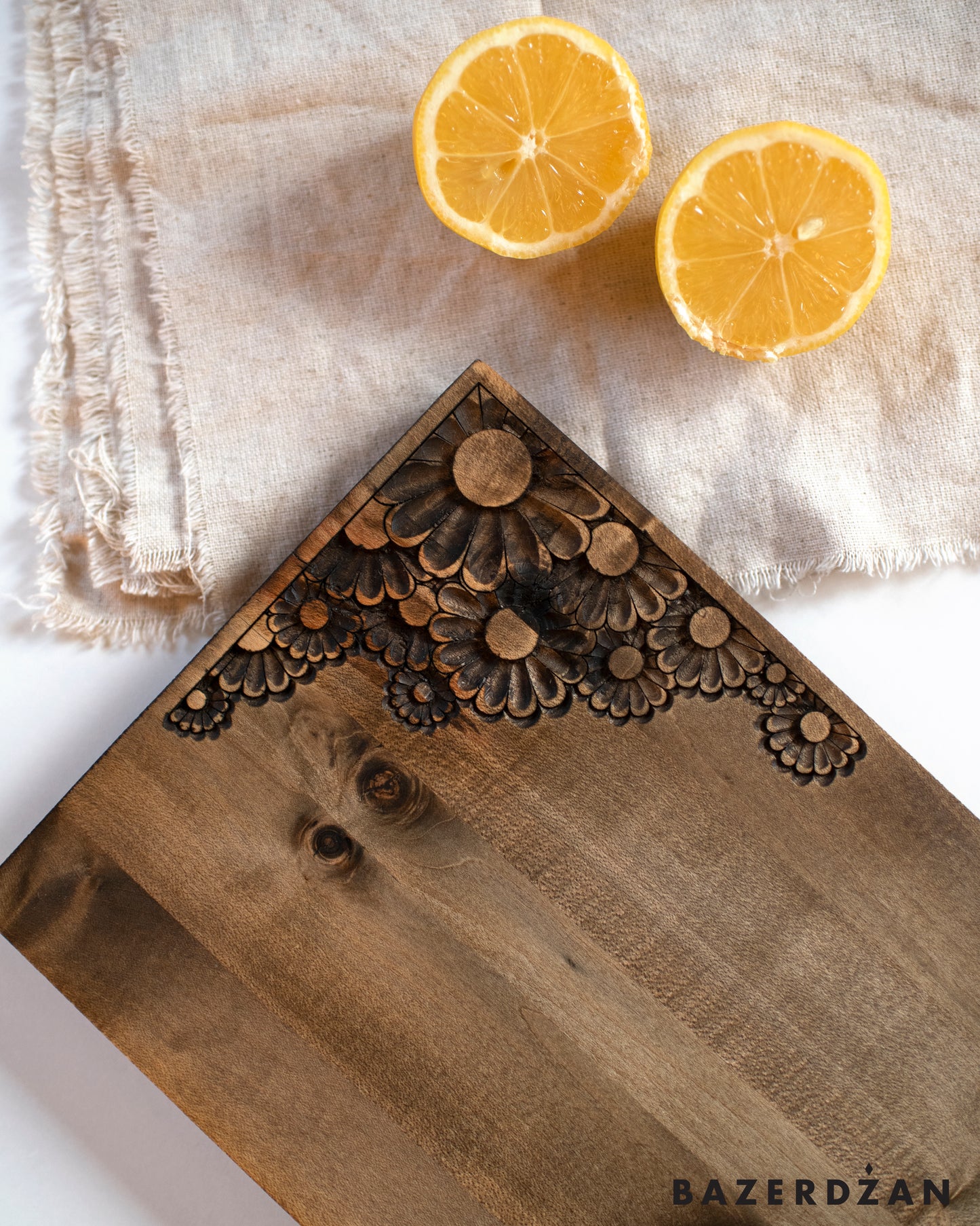 Hand Carved Wooden Board Cvat by Civilisation - Bazerdzan