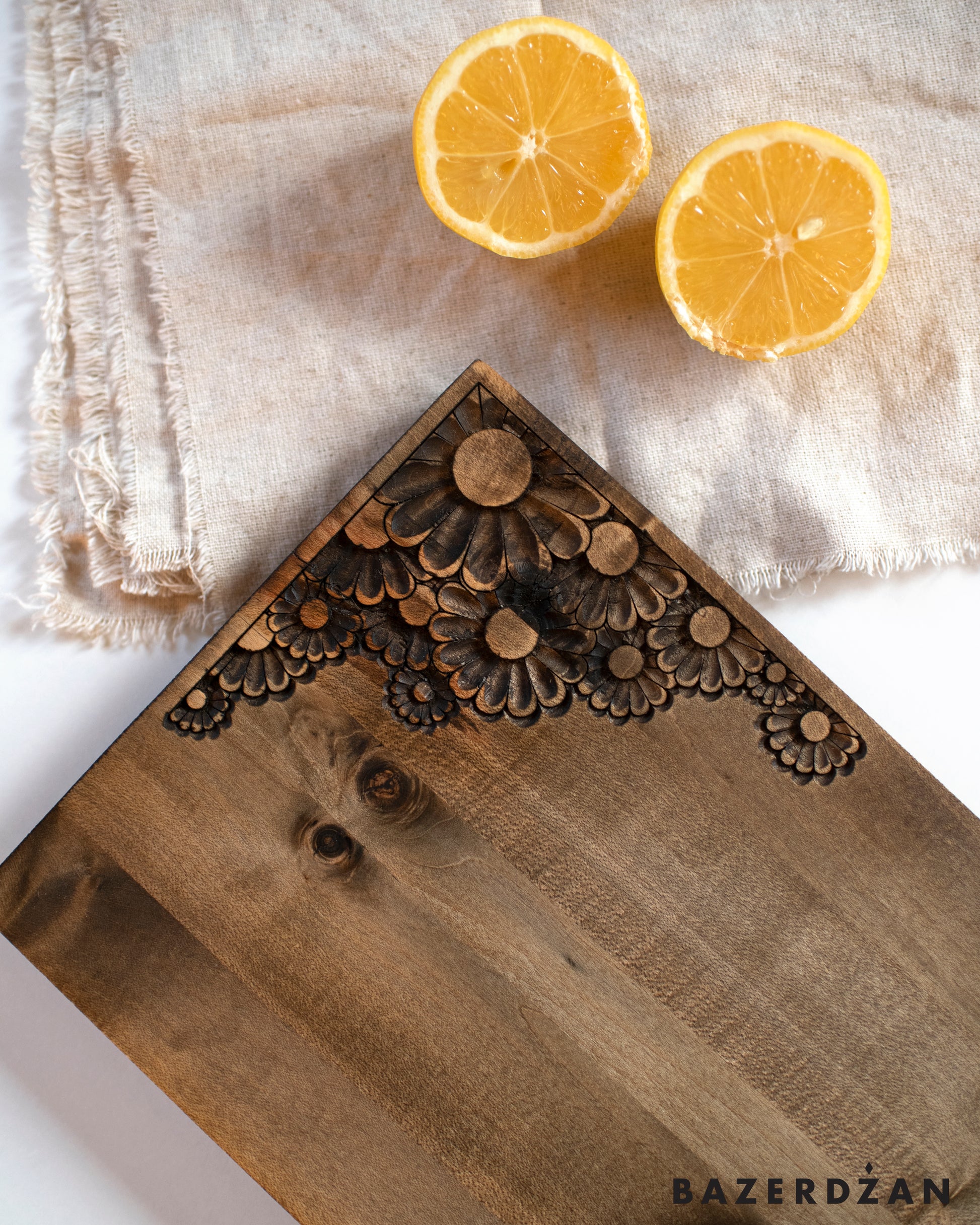 Hand Carved Wooden Board Cvat by Civilisation - Bazerdzan