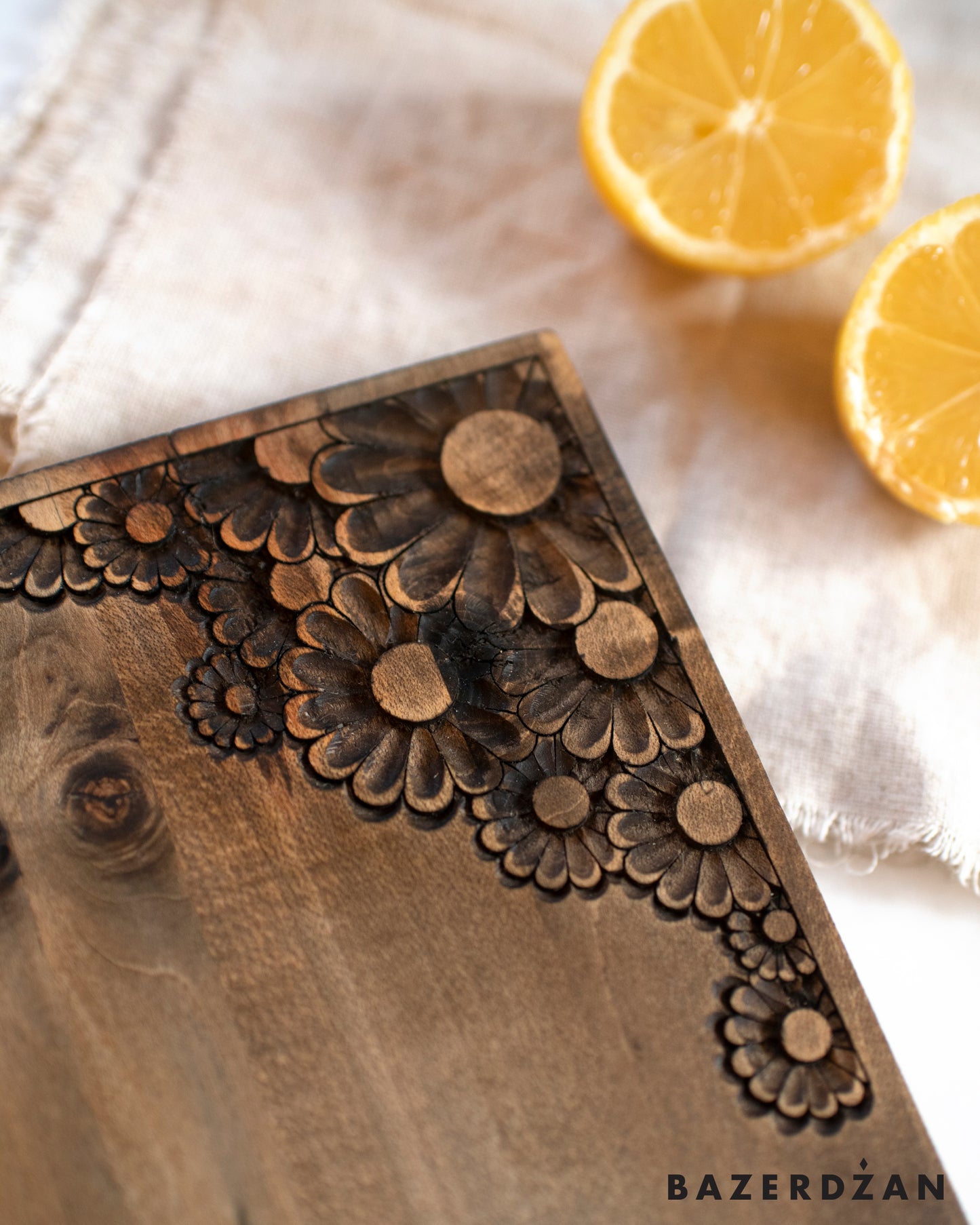 Hand Carved Wooden Board Cvat by Civilisation - Bazerdzan