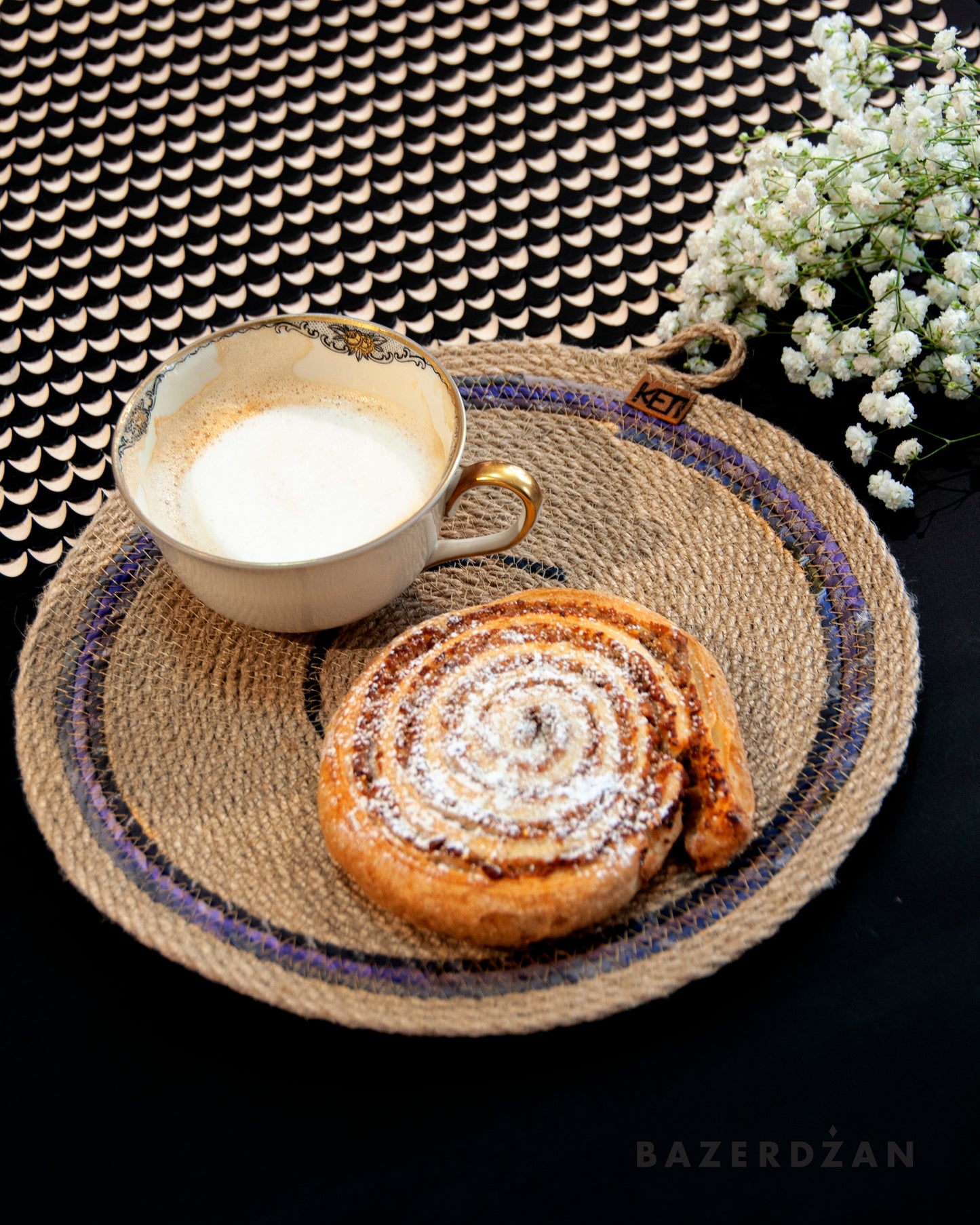 Naturally Dyed Rope Coasters by Keti Handmade