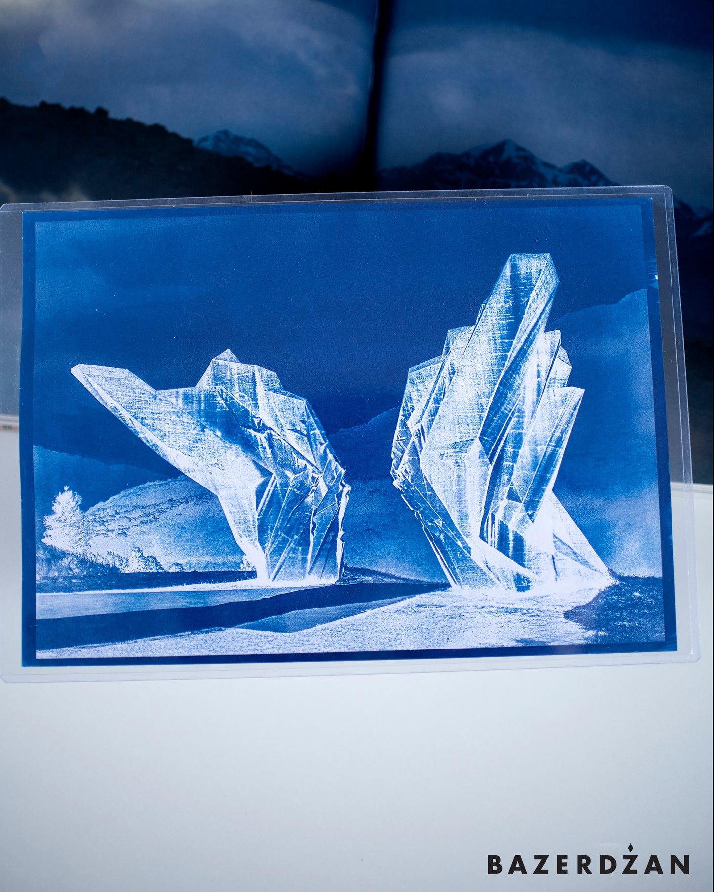 MONUMENT CYANOTYPE