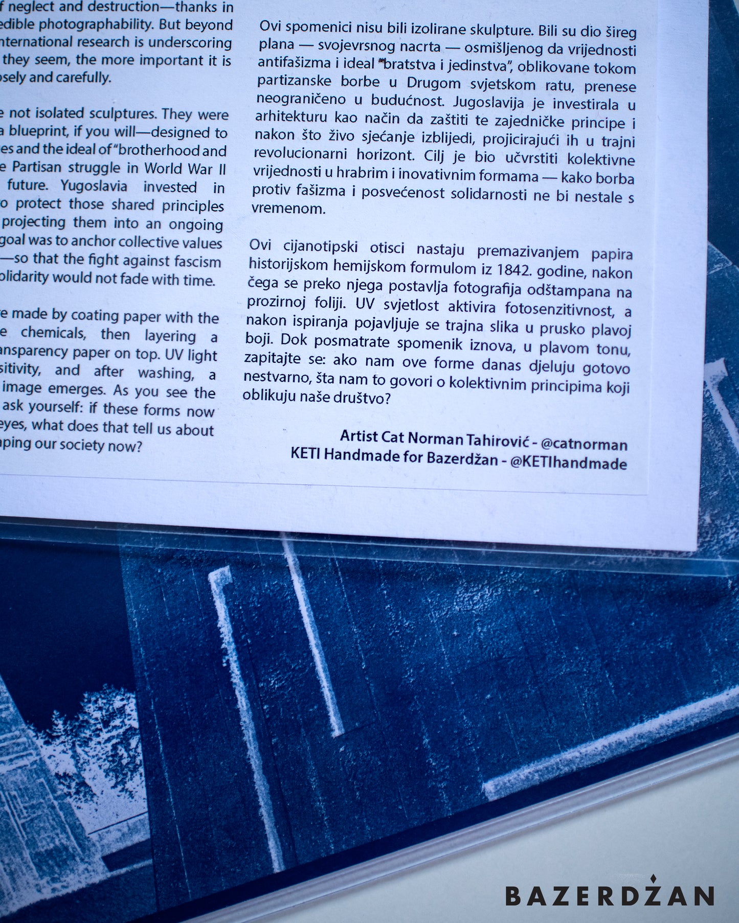 MONUMENT CYANOTYPE