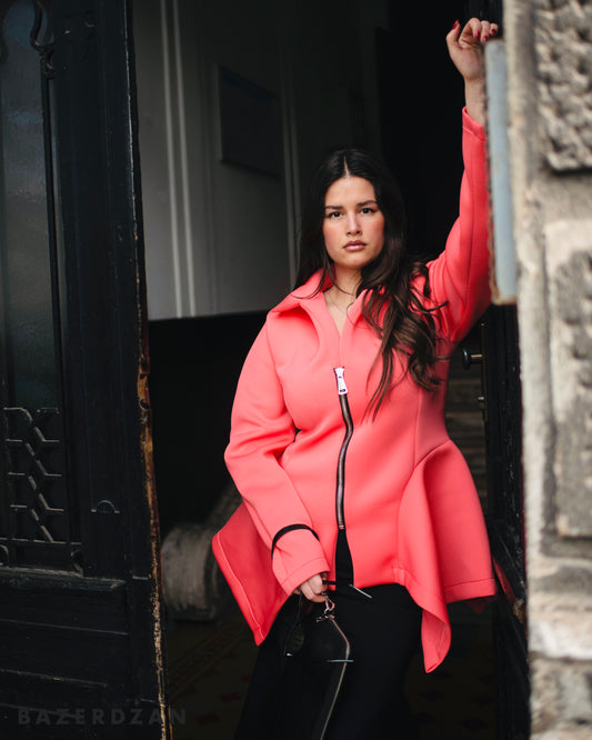 Vatra jacket in coral pink - Bazerdzan