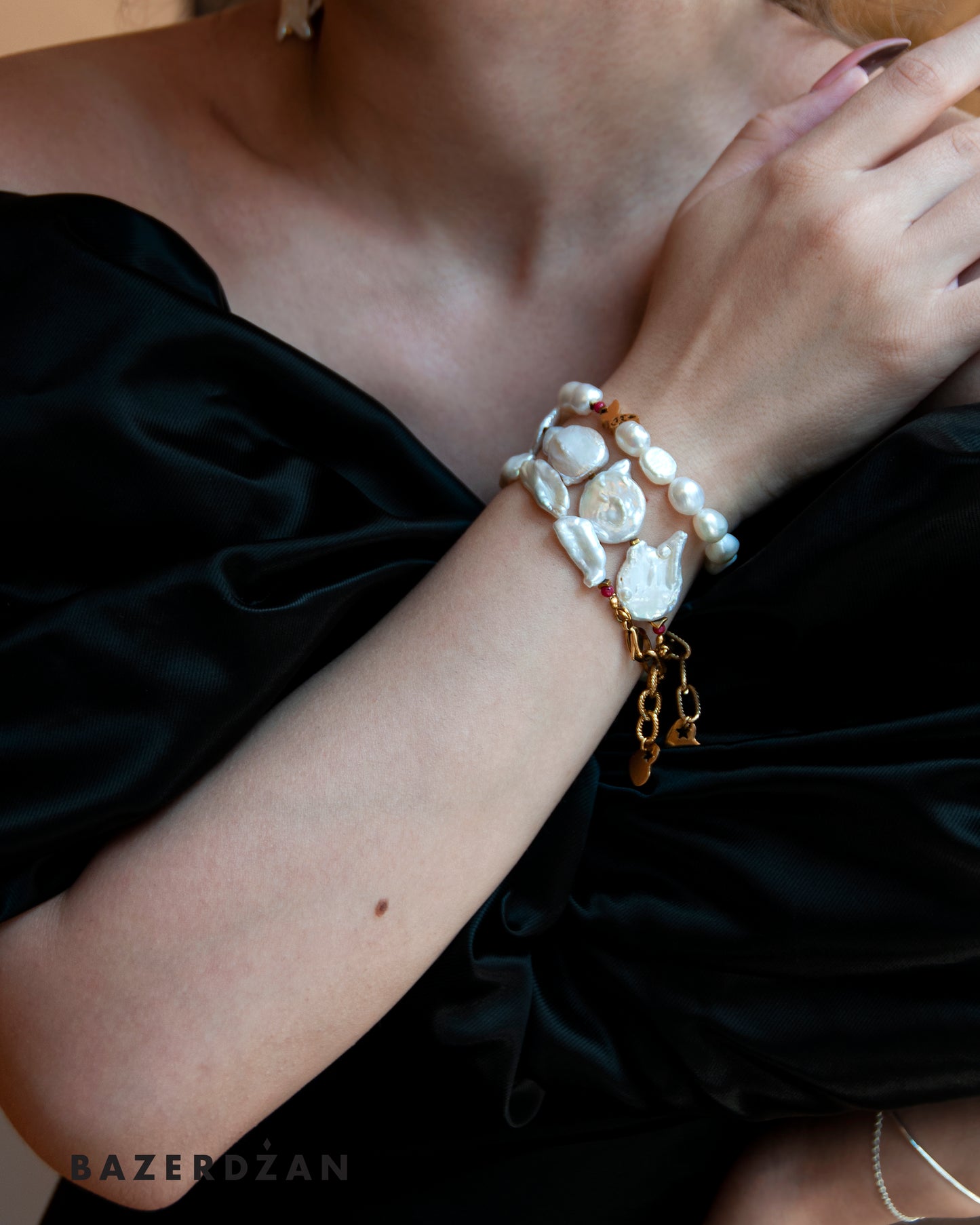 Keshi Pearl Bracelet by Nayda Jewelry