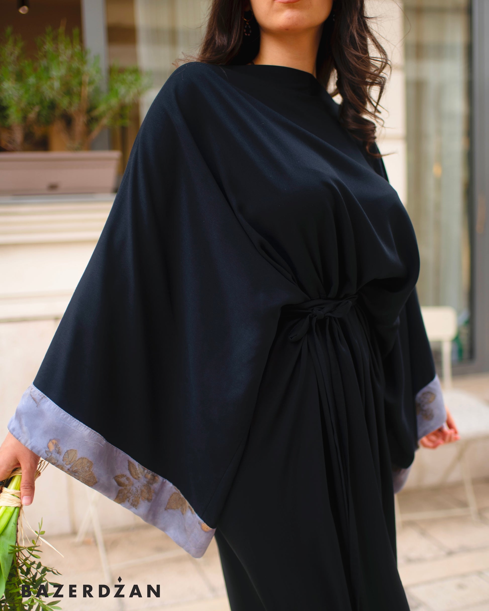 Black Flora Dress - Bazerdzan