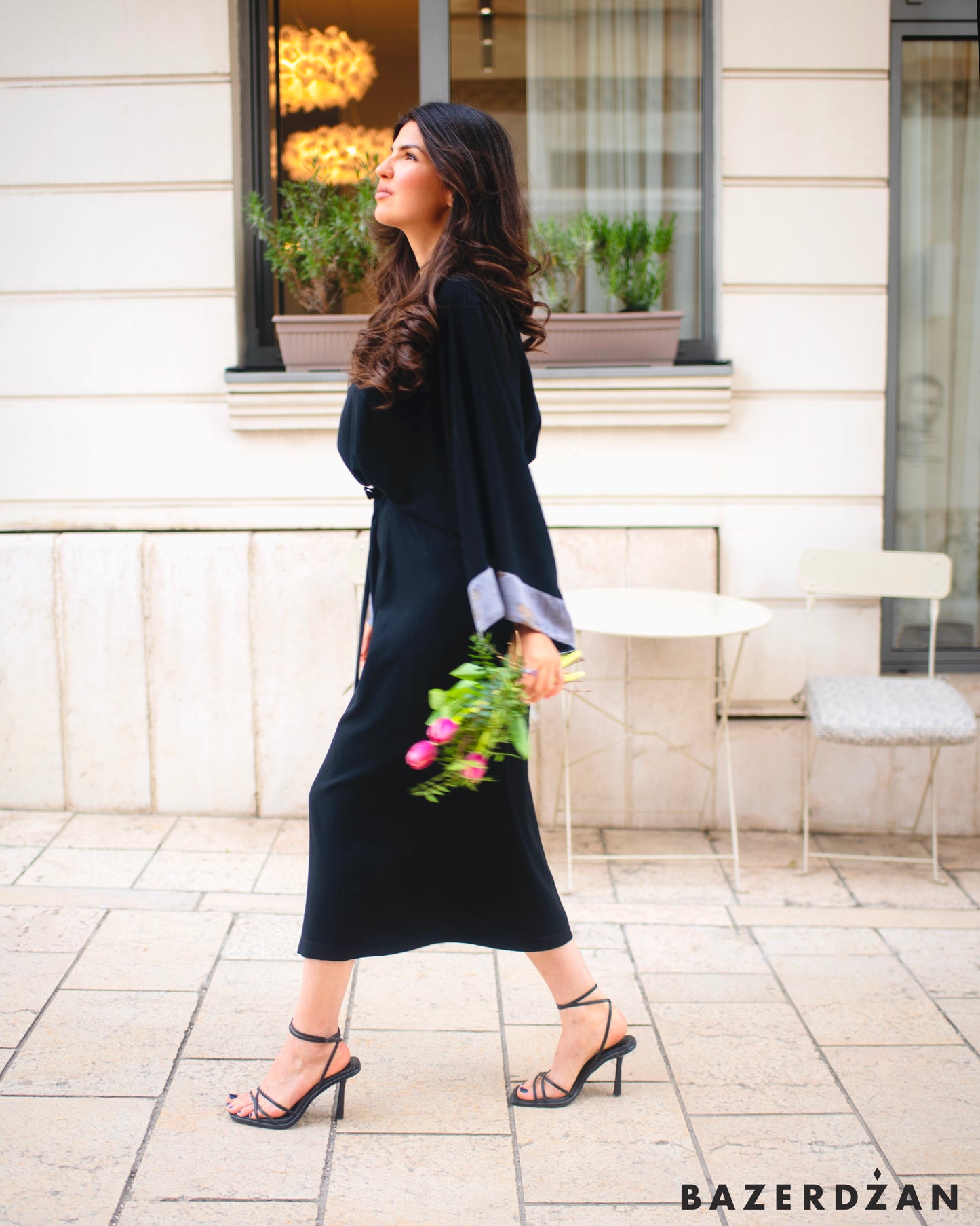 Black Flora Dress - Bazerdzan