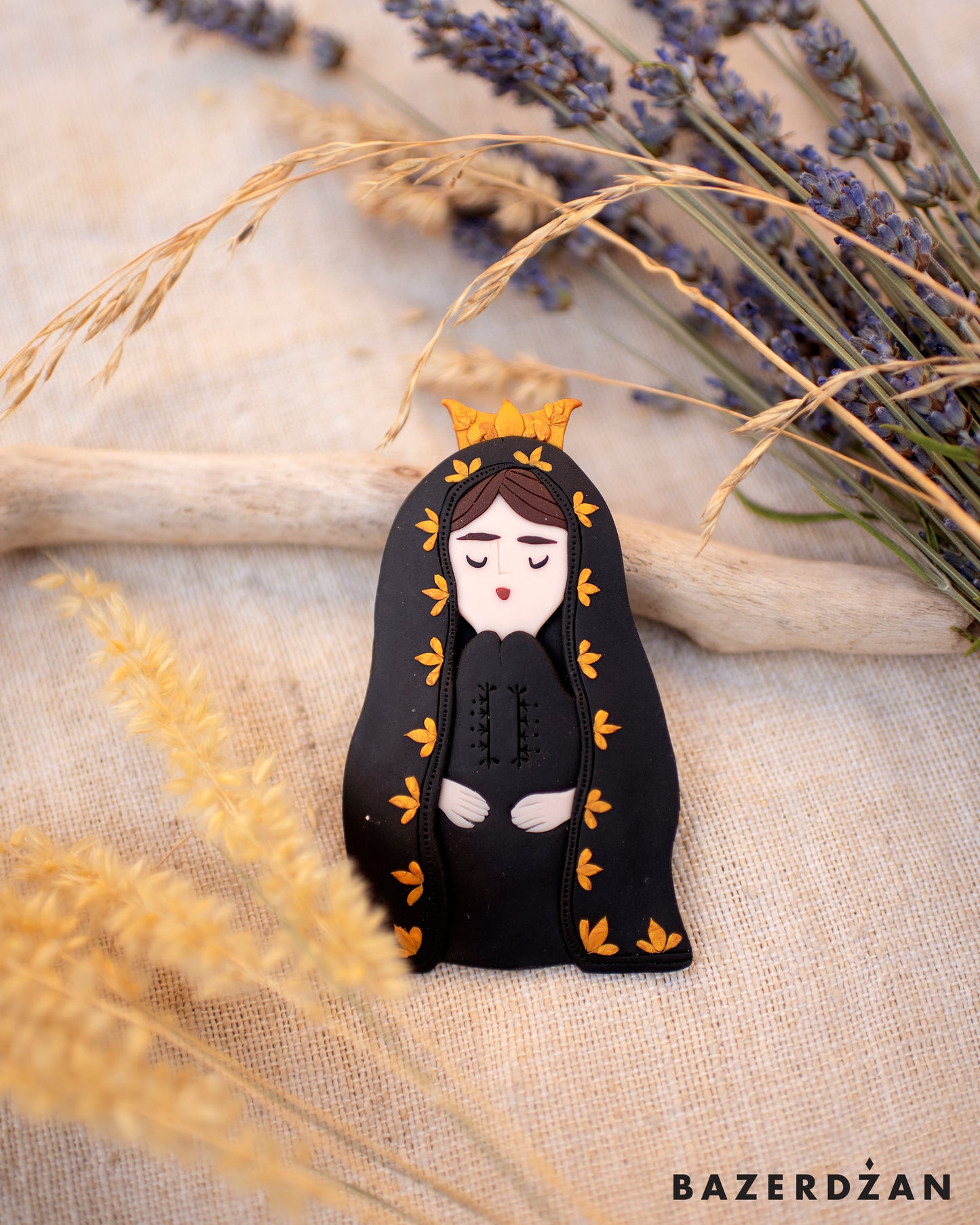 Handmade Brooch Queen Katarina by Kotka