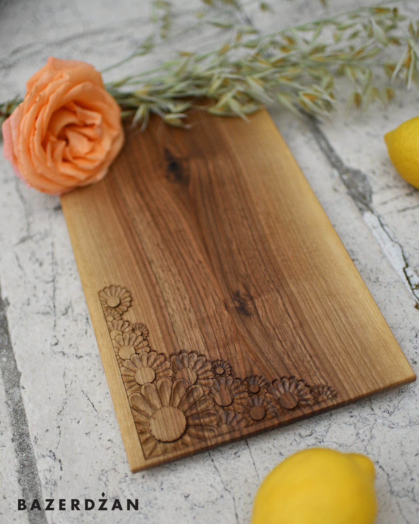 Hand Carved Wooden Board Cvat by Civilisation