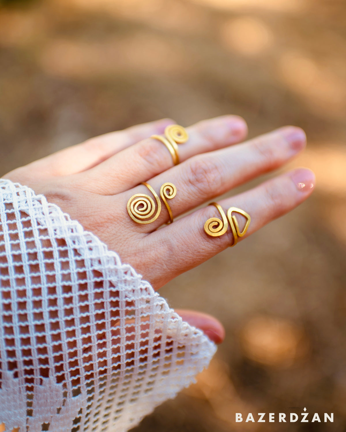 Brass Rings Inspired by Stećak