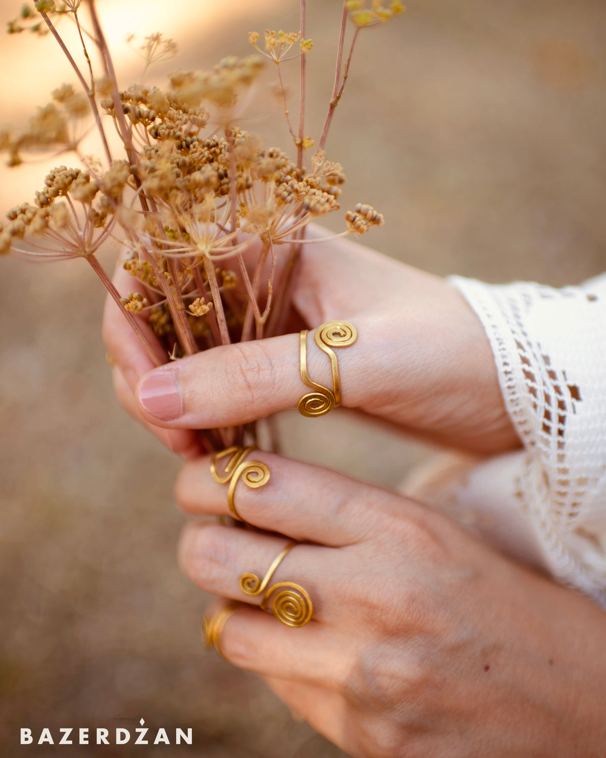 Brass Rings Inspired by Stećak