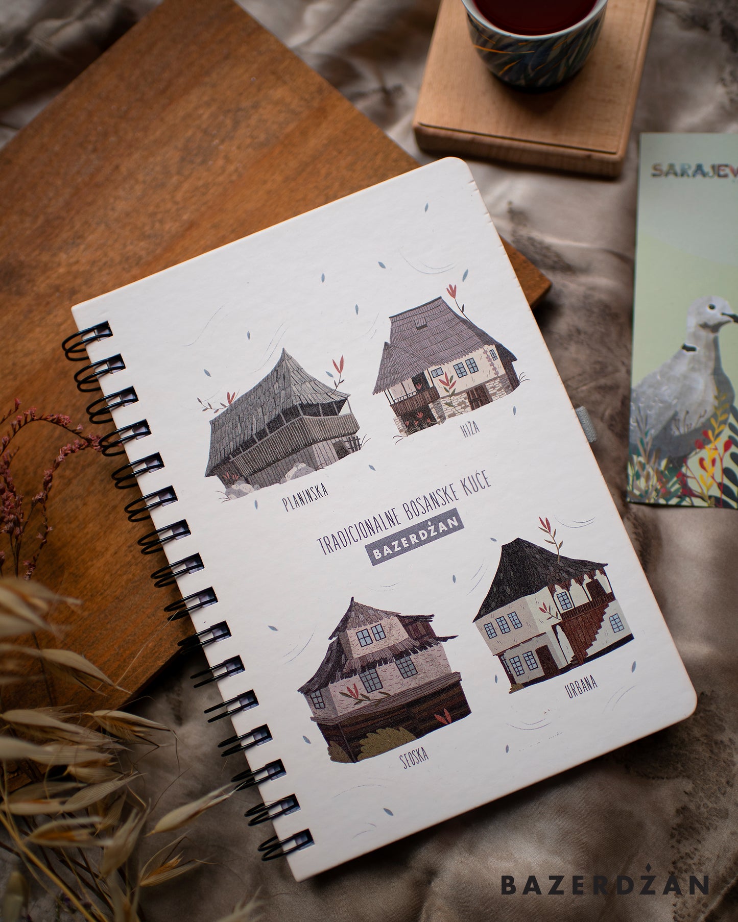 "Traditional Bosnian Houses" Notebook - Bazerdzan